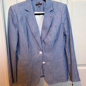Tommy Hilfiger Light Blue Blazer with White Dots